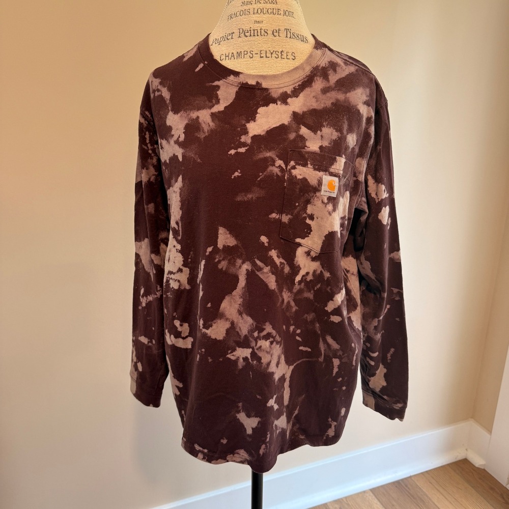 Carhartt Women's Purple Tie dye Long Sleeve Size XL